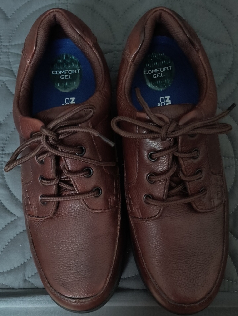 Nunn Bush Brown Leather Men's Shoes with Comfort Gel - Size 11 W